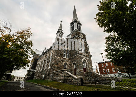 Kirche Saint-François-Xavier Rivière-du-Loup, Québec, CA Stockfoto