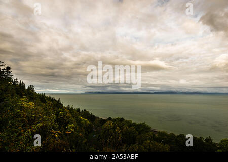 Saint Lawrence River Blicken Rivière-du-Loup, Québec, CA Stockfoto