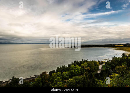 Saint Lawrence River Blicken Rivière-du-Loup, Québec, CA Stockfoto