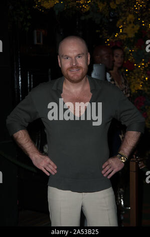 Kommen für die Edeline Lee X Glas Magazin Fashion Week Party. Kadies Swallow St, London. 16.09.19 Mit: Philip Christopher Baldwin Wo: London, Vereinigtes Königreich, wenn: 16 Sep 2019 Credit: WENN.com Stockfoto