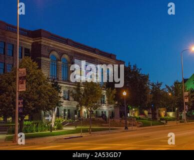 Die Washington Pavilion in der Innenstadt von Sioux Falls, South Dakota, USA. Stockfoto