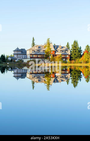 Hotel Solisko in Strbske Pleso (Slowakei) Stockfoto