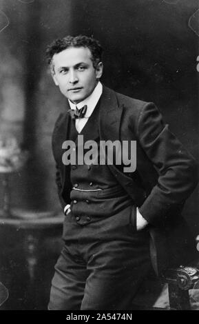 Magier und illusionist Harry Houdini Stockfoto