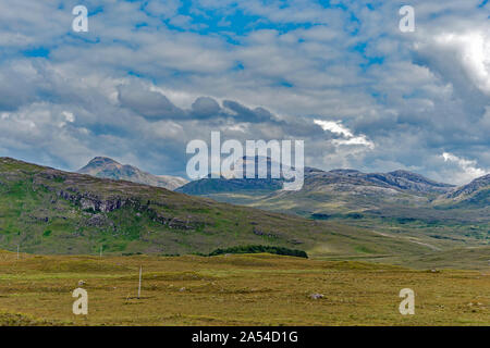 Isle of Skye Blick entlang der Route A 87. Stockfoto