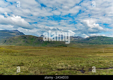 Isle of Skye Blick entlang der Route A 87. Stockfoto