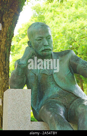 Statue von Natsume Souseki Stockfoto