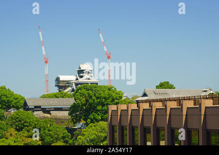 Von SAKURA MACHI Schloss Kumamoto Kumamoto Stockfoto