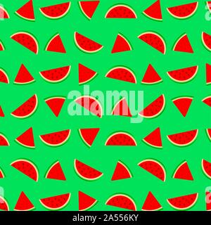 Muster mit Wassermelone Hintergrund Abbildung Stockfoto
