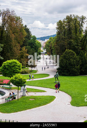 Tivoli Park, Ljubljana, Slowenien Stockfoto