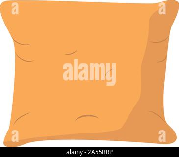 Komfortable flauschigen Kissen dünne Linie Symbol. Moderne Abbildung. Das Konzept der Schlaf und Ruhe Stock Vektor