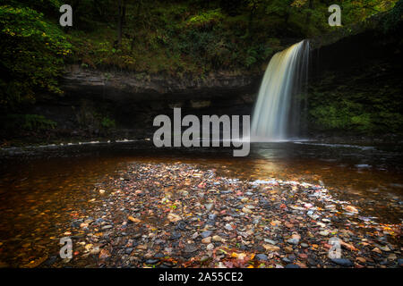 Sgwd Gwladus Wasserfall Nach dem Regen Stockfoto