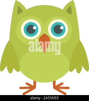 Natur owl-Symbol. Flache Darstellung der Natur owl Vektor Symbol für Web Design Stock Vektor