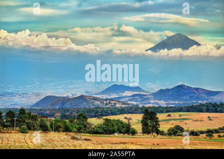 Vulkan Popocatepetl in Mexiko Stockfoto