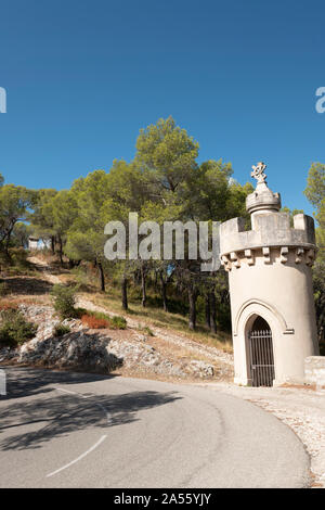 Frigolet Abbey, Gemeinde Tarascon, Provence, Frankreich. Stockfoto