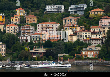 Comer See, Lombardei Italien September 2019 Como ist eine Stadt und Gemeinde in der Lombardei, Italien. Es ist die Hauptstadt der Provinz Como. Die Nähe Stockfoto