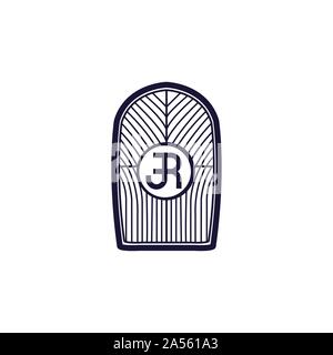 Oldtimer Emblem. Retro Logo Design Template Stock Vektor