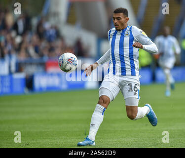 5. Oktober 2019, John Smith's Stadion, Huddersfield, England; Sky Bet Meisterschaft, Huddersfield Town v Hull City: karlan Grant (16) von Huddersfield Town Credit: Dean Williams/News Bilder Stockfoto