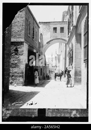 Via Dolorosa [Ecce Homo Arch], Jerusalem. Stockfoto