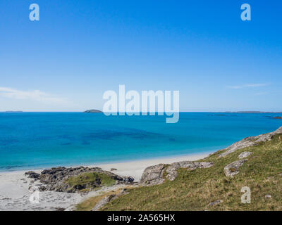 Strand von Bonnie Prince Charlie auf der Insel Eriskay, Outer Hebrides, Schottland, Großbritannien Stockfoto