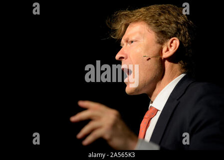 Richard Tice, Vorsitzender des Brexit Partei und Abgeordneter im Osten von England. Maidstone, Kent, Großbritannien. 26. September 2019. Die Brexit Partei halten einen Abend ral Stockfoto