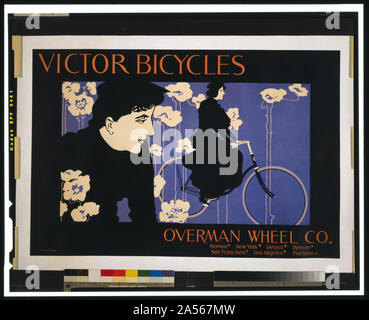 Victor Fahrräder Overman Wheel Co.//Bradley. Stockfoto