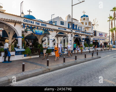 Eine typische Ansicht in Agia Napa auf Zypern Stockfoto