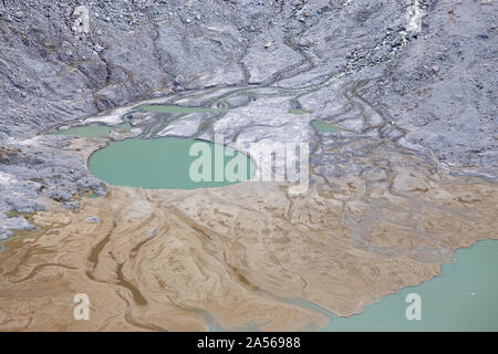 (Obersulzbachsee Sulzsee) proglazialen See. Obersulzbach Kees Gletscher der Venediger Berg Gruppe. Nationalpark Hohe Tauern. Österreichischen Alpen. Stockfoto