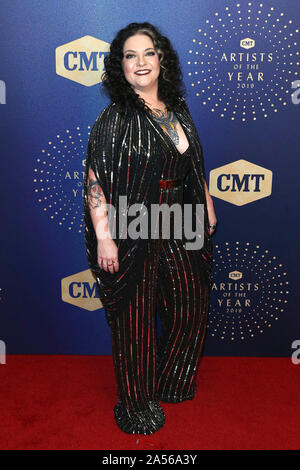 Nashville, USA. 16 Okt, 2019. Ashley McBryde auf der CMT Künstler des Jahres 2019 Preisverleihung im Rahmen der Schermerhorn Symphony Center. Nashville, 16.10.2019 | Verwendung der weltweiten Kredit: dpa/Alamy leben Nachrichten Stockfoto