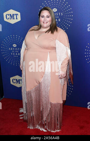 Nashville, USA. 16 Okt, 2019. Chrissy Metz auf der CMT Künstler des Jahres 2019 Preisverleihung im Rahmen der Schermerhorn Symphony Center. Nashville, 16.10.2019 | Verwendung der weltweiten Kredit: dpa/Alamy leben Nachrichten Stockfoto