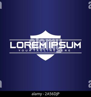 Digital Security Logo Design Vorlage, Cyber Bewusstsein Logo Konzept Stock Vektor