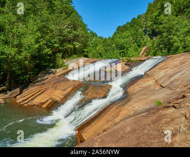 Bridal Veil Falls, Tallulah fällt, GA Stockfoto