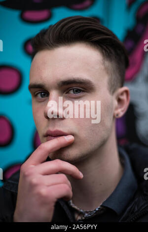 Freddy, Porträt, Bristol, 2018 Stockfoto