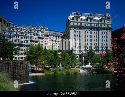 Ansicht des Willard Hotel von Pershing Park, Washington, D.C Stockfoto