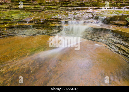 Rapids unten Blaue Henne fällt. Stockfoto