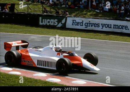 McLaren MP4B, Niki Lauda, 1982 Grand Prix in Brands Hatch. Stockfoto