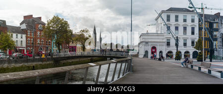 Cork City, Irland - 78th Juni, 2019: Stadt Cork Zentrum panorama Stadtbild Stockfoto