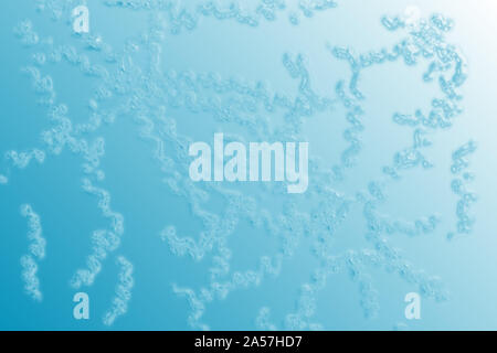 Eine abstrakte blauen Blasen Hintergrundbild. Stockfoto