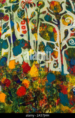 Detail des Gemäldes als Hintergrund. Stockfoto