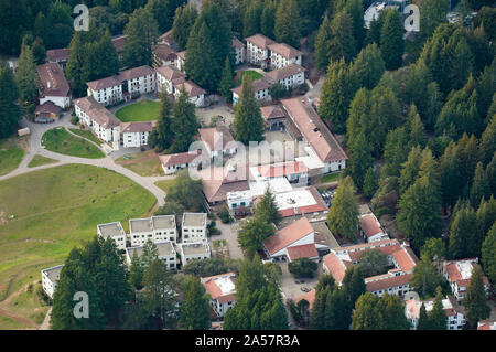 Luftaufnahme von der Universität von Kalifornien, Santa Cruz, Kalifornien, USA Stockfoto