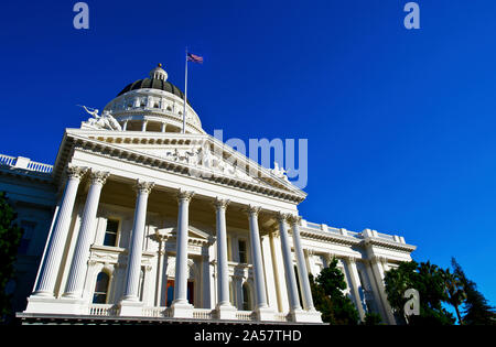 Fassade der California State Capitol, Sacramento, Kalifornien, USA Stockfoto