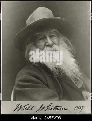 Walt Whitman, 1887 Stockfoto