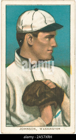 Walter Johnson, Washington Nationals, Baseball card Portrait Stockfoto