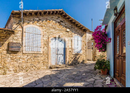 Eine typische Ansicht in Lefkara Dorf Zypern Stockfoto