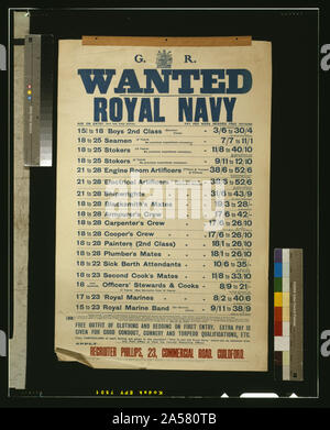 Wollte - Royal Navy Stockfoto