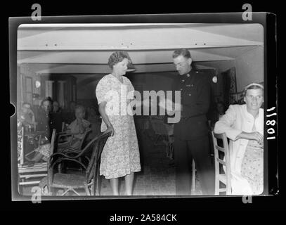 Unteroffiziere' Club (Garnison Club bei der Deutschen Kolonie, Jer. [D. h., Jerusalem] Preise verteilen. Stockfoto