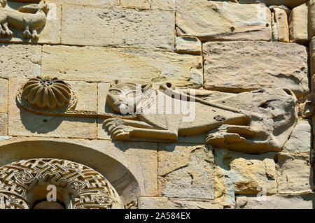 Detail der Ananuri Schloss aus dem 13. Jahrhundert, auf dem Fluss Aragvi. Georgien, Kaukasus Stockfoto