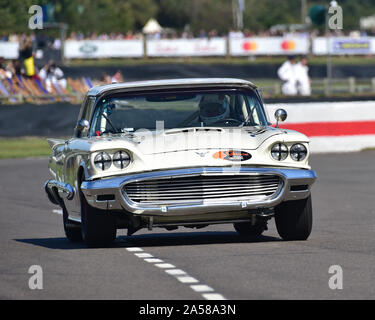 Bill Shepherd, Romain Dumas, Ford Thunderbird, St Marys Trophäe, Limousine Autos, 1960 bis 1966, Goodwood Revival 2019, September 2019, Automobil Stockfoto