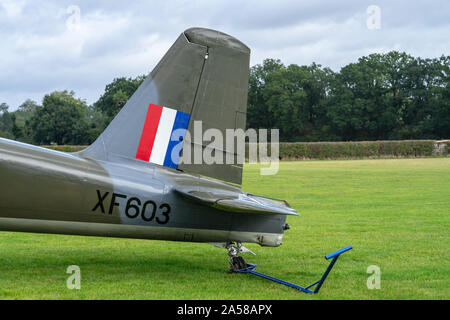 OLD WARDEN, BEDFORDSHIRE, Großbritannien, Oktober 6, 2019. Fragment von 1944 POLIKARPOV PO 2. Renntag um Shuttleworth Stockfoto
