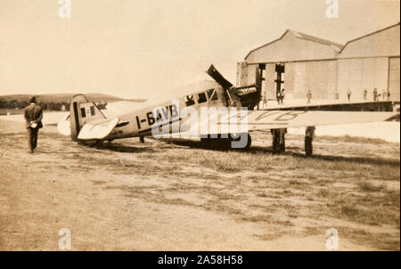 Eine Junkers F13 (I-BAVB) betrieben von Società Transadriatica (1929) Stockfoto