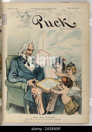 Uncle Sam's Valentines/Keppler. Stockfoto